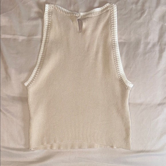 House of Harlow Knit Cream Sleeveless Top - Picture 3 of 3